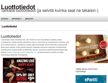 Tablet Screenshot of luottotiedot.info